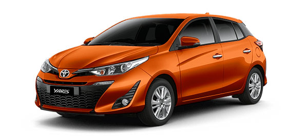 Toyota Yaris 2019 สีส้ม (Orange Metallic)